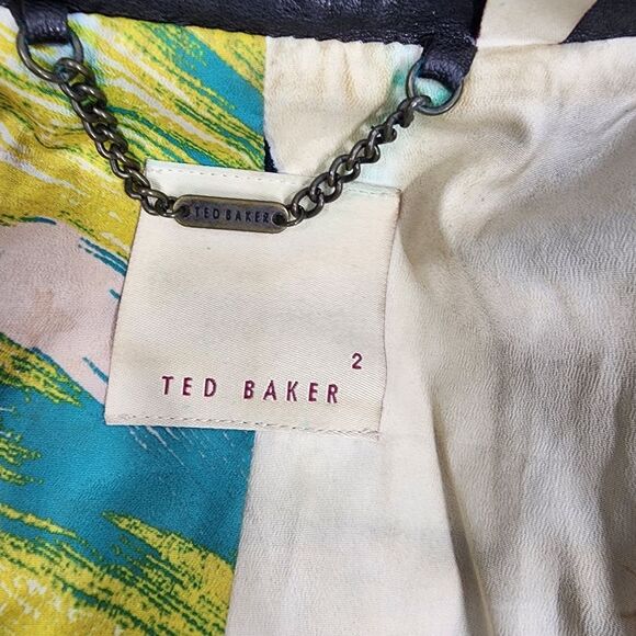 Ted Baker Leather Moto Jacket 2 - Picture 11 of 12